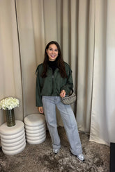 Cropped Suedine Jacket