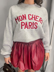 Stylish grey sweater for winter wear