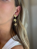 Flower Gold Oorbellen