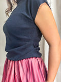 Knitted Top Black styled for a perfect evening outfit